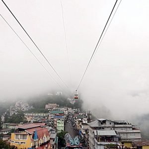 Top view of Gangtok ropeway